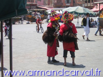 Place Jemaa el Fna - Les guerrabas