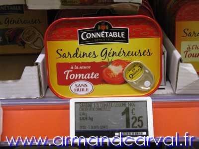 Sardines à la tomate Connétable